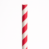 Apple Red Paper Straws - Pack of 100
